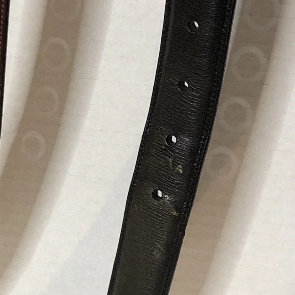 Roundtree & Yorke (2) 1 Black 1 Brown Full Grain Cowhide Dress Belt Men's 48/120 - Picture 12 of 16